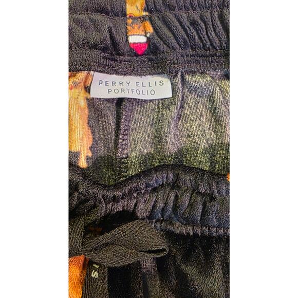 Perry Ellis Portfolio Mens Pajama Bottoms Dogs Christmas Size M Black - Picture 5 of 6